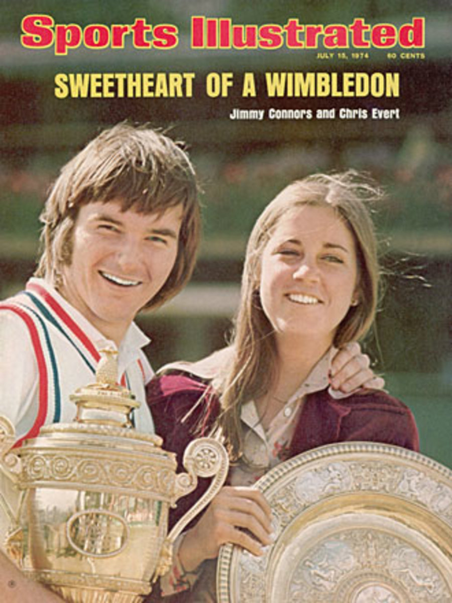 Jimmy Connors and Chris Evert were a couple -- and Wimbledon champions -- in 1974.